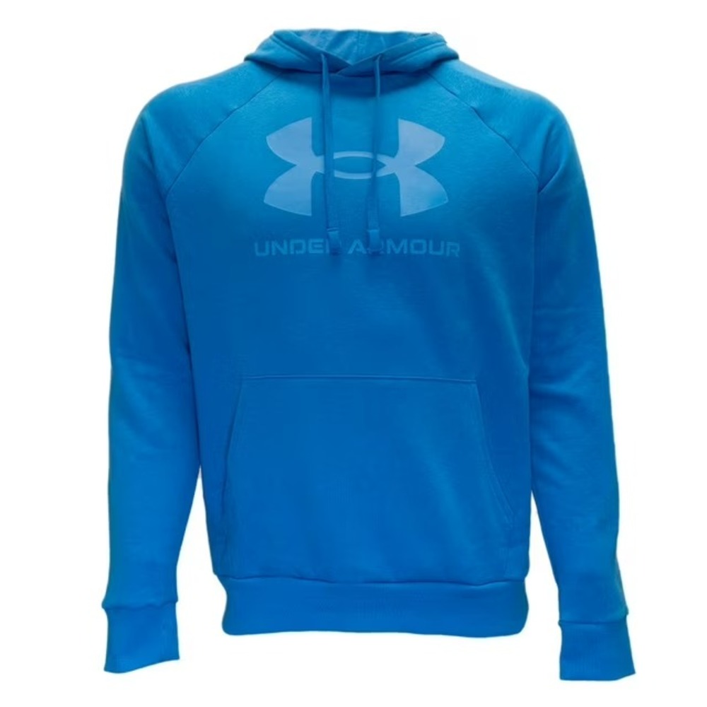 NWT Under Armour Men's Rival Fleece Logo Hoodie Size M Blue